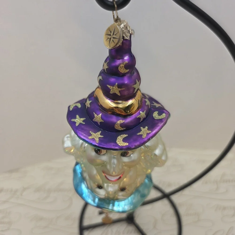 2000 Christopher Radko Good Witch Bad Witch Halloween Ornament 00-119-0 VTG 7
